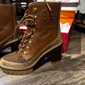 Tori Burch Miller mixed materials luge sole boot size 7